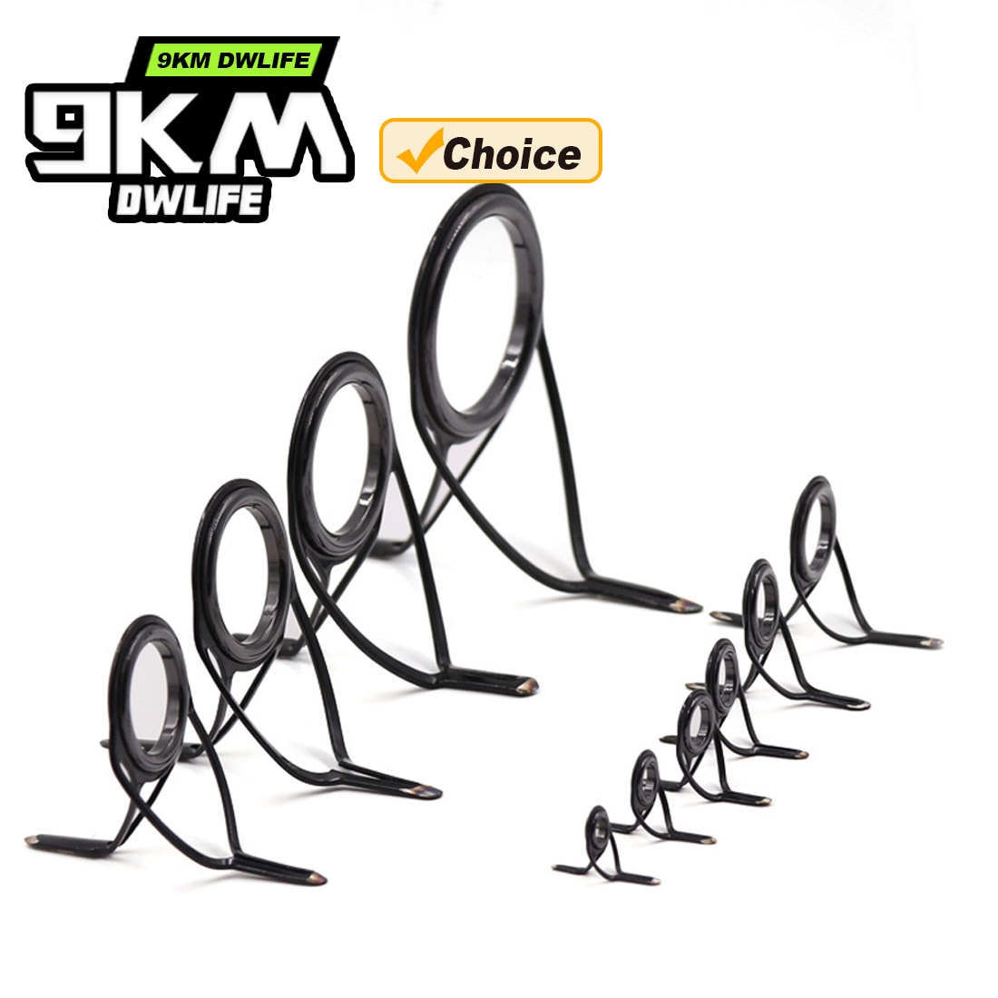 Baitcasting Reel - 9KM OB Curved Rod Guide Kit