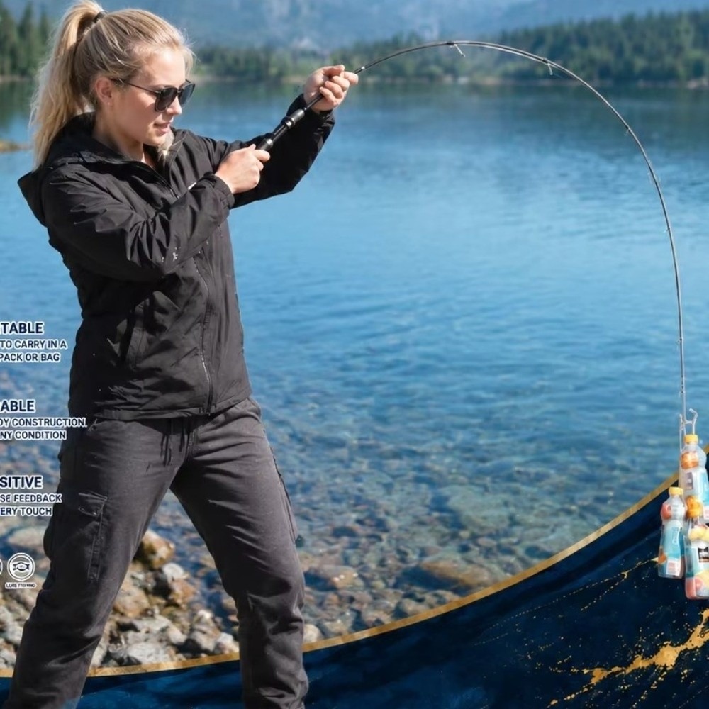 Ice Fishing Reel - Ultra Short Telescopic Fishing Rod Portable