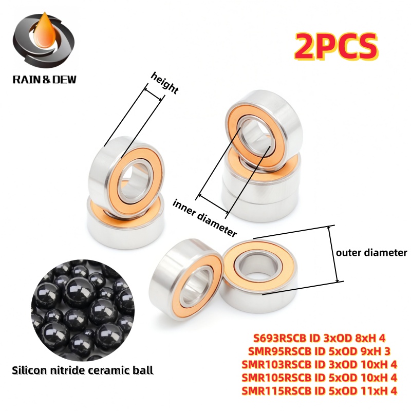 2PCS Miniature Ball Bearing 3x - Baitcasting Reel recension och pris